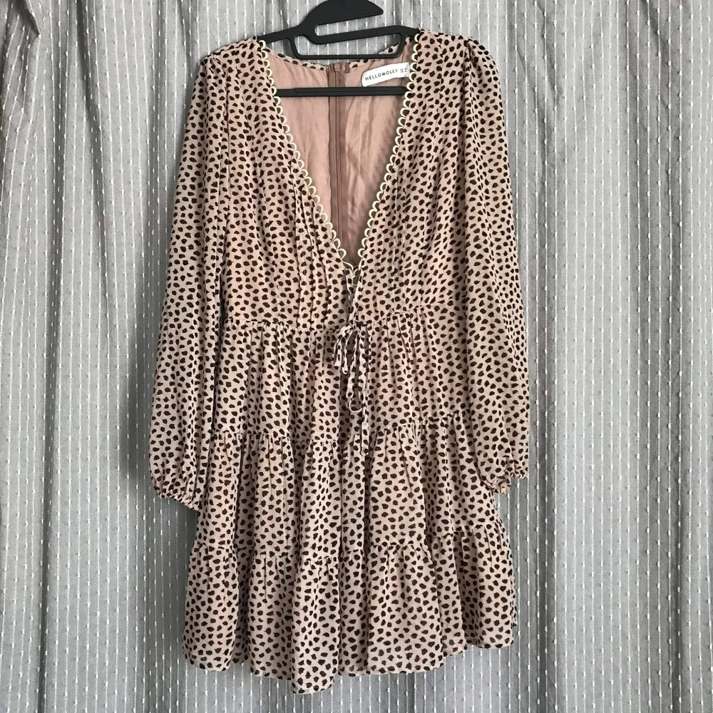 Hello Molly Lined Pink and Black Dress Size M - Picture 1 of 5